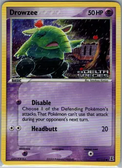 Drowzee 67/113 Reverse Holo Delta Species - Pokemon Card - NM - Image 1