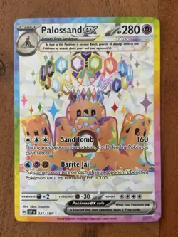 Pokemon TCG Palossand EX Full Art Ultra Rare Surging Sparks 221/191 NM Card - Image 1