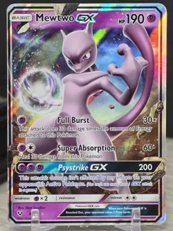 Pokemon Card TCG Mewtwo GX 39/73 - Shining Legends Sun & Moon 2017 Ultra Rare - Image 5