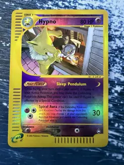 Hypno 🔮 16/147 Aquapolis e-Reader Reverse Holo Rare Pokemon Card Vintage WOTC - Image 1