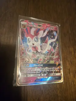 Pokemon Sylveon GX Alternate Art Promo Card 92a/145 Eeveelution Ultra Rare Holo - Image 1