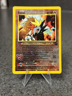🔥 Entei 34/53 Reverse Holo Rare MP | 2001 WOTC Black Star Promo Pokemon Card - Image 1