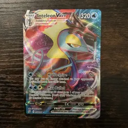 Pokemon TCG Inteleon VMAX Holo Rare Card Rebel Clash 050/192 - Image 1