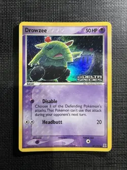 Pokemon Ex Delta Species Drowzee Holo Stamped Card 67/113 LP-NM - Image 1