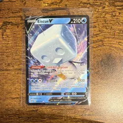 Pokemon Eiscue V 055/192 Rebel Clash Ultra Rare Full Art Holo English TCG Card - Image 1