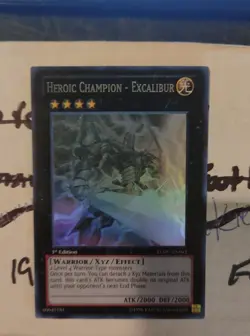 Yu-Gi-Oh! “Heroic Champion - Excalibur” REDU-EN041 Ultimate Rare 1st Ed EX - Image 1