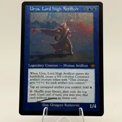 MTG Modern Horizons - Urza, Lord High Artificer (Retro)[FOIL](Etched) - MH1 - NM - Image 1