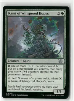 Magic the Gathering Kami of Whispered Hopes March of the Machine #196 - Image 1