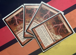 MTG LIGHTNING BOLT (x4) M10 SET OF x4 - Great Condition! - Image 1