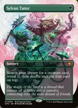 Sylvan Tutor - Borderless Special Guests Magic mtg NM-Mint, English x1 - Image 1
