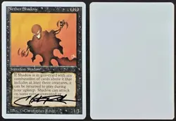 RARE SIGNED MtG Magic Chris Rush _ Revised Artist Proof _ NETHER SHADOW _ 1/100! - Image 1