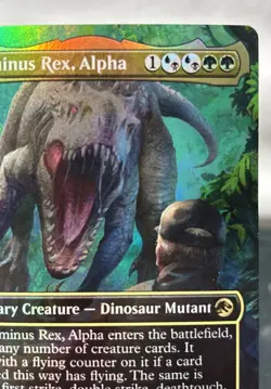 Magic The Gathering (MTG) Indominus Rex, Alpha (Borderless Foil) - Image 4