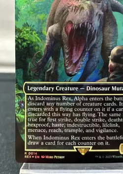 Magic The Gathering (MTG) Indominus Rex, Alpha (Borderless Foil) - Image 5