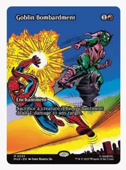 Goblin Bombardment (Borderless) | MTG Marvel MAR | Mythic Spider-Man Sac 1 | NM - Image 1