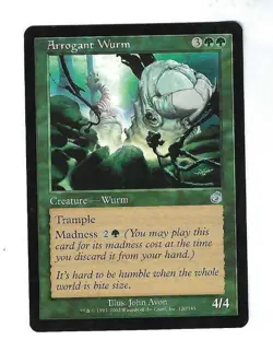 Arrogant Wurm - Torment - Magic The Gathering NM/M (Never Played) - Image 1
