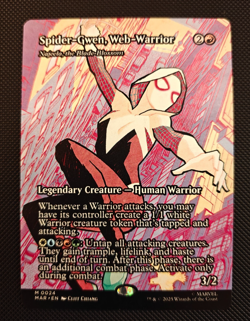 Spider-Gwen, Web-Warrior - Borderless - Spider-Man - MAR - #024 -NM - Image 1