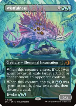 Wistfulness - Borderless Lorwyn Eclipsed Magic mtg NM-Mint, English x1 - Image 1