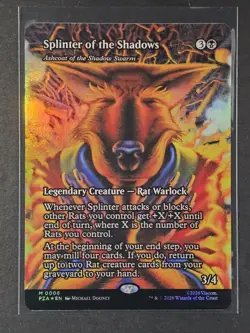 MTG Splinter of the Shadows (Borderless Foil) M 6 Teenage Mutant Ninja Turtles - Image 1