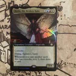 MTG Kasla, the Broken Halo 0092 Foil Extended Art Mythic Commander: MOM (MOC) NM - Image 1