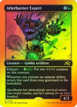Afterburner Expert (First-Place Foil) Aetherdrift Foil NM MTG Magic - Image 1