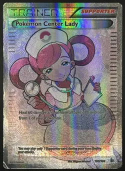 Pokemon TCG Pokemon Center Lady (105 Full Art) 105/106 Flashfire Holo - Image 1