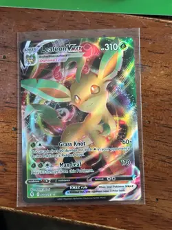Leafeon Vmax 008/203 Evolving Skies NM Full Art Ultra Rare Pokemon Card - Image 1