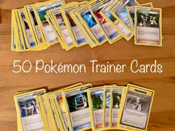 Pokemon TCG-50 random trainer cards+1 Holo-(item - supporter - stadium) - Image 1