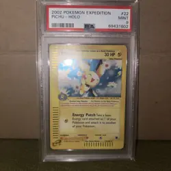Pokemon Pichu Expedition Holo Rare #22 PSA 9 Mint - Image 3