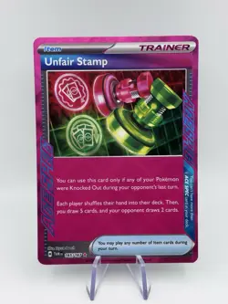 Pokemon TCG Unfair Stamp 165/167 Twilight Masquerade Ace Spec NM/M Condition - Image 1
