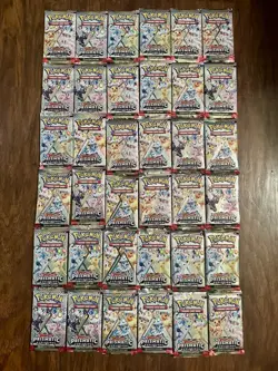 Prismatic Evolutions Booster Pack Lot of 36 FACTORY SEALED PACKS Pokemon TCG - Image 1