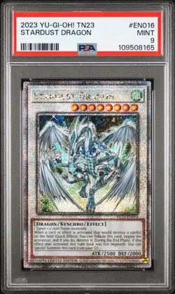 PSA 9 QUARTER CENTURY RARE LIMITED ED STARDUST DRAGON 2023 TN23-EN016 YUGIOH - Image 1