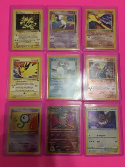 Lot Of 9 Wizards Of The Coast Black Star PROMO Pokemon Cards Vintage Lot NM-HP - Image 1