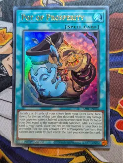 YuGiOh Pot of Prosperity Ultra Rare 1st Edition RA01-EN066 NM - Image 1