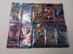 10 Pack Lot Pokemon TCG Korean Packs! 10 Sealed Booster Packs USA TARRIFF FREE - Image 2
