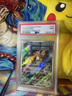 Pokemon TCG Charmander Obsidian Flames #044 SVP Black Star Promo Psa 9 - Image 1