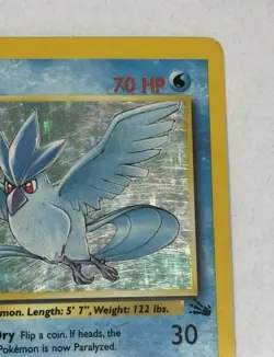 Pokemon TCG Articuno 2/62 | Fossil Holo Unlimited Rare | Heavily Played - Image 4