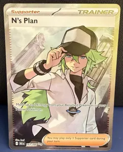 N's Plan 163/086 Ultra Rare Pokemon Black Bolt - Image 1