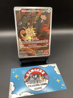 Pokemon Team Rocket's Meowth 203/182 Sv10: Destined Rivals Illustration Rare - Image 3