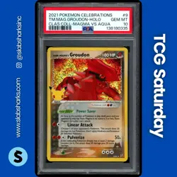 2021 POKEMON SWSH CELEBRATIONS CLASSIC COLL. #9/95 TEAM MAGMA'S GROUDON PSA 10 - Image 1