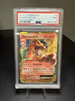 2016 Pokemon XY Evolutions Charizard EX #12/108 PSA 9 Mint - Image 1