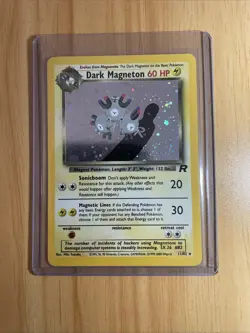 Dark Magneton 11/82 Holo Rare Team Rocket WOTC Pokemon TCG Vintage - Image 1