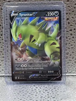 Tyranitar V 097/163 Pokemon SWSH05: Battle Styles Holo Ultra Rare NM - Image 1