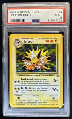 1999 Pokemon Jungle Jolteon #4/64 PSA 9 - Image 1