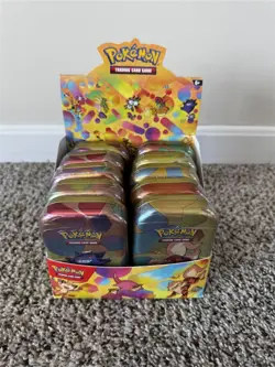 POKEMON TCG SCARLET & VIOLET 151 MINI TIN DISPLAY BOX 10 NEW SEALED TINS 20 PACK - Image 1