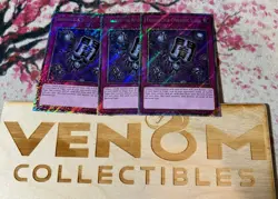3x (M/NM) Eradicator Epidemic Virus RA03-EN183 Platinum Rare 1st Edition YuGiOh - Image 1