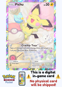 Pokemon TCG Pocket - Pichu Full Art ⭐ - English - Image 1