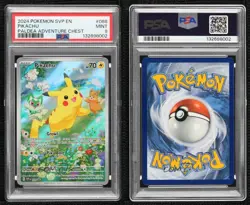 Pikachu (Paldea Adventure Chest) Holo Pokemon Scarlet & Violet Black Star PSA 9 - Image 3