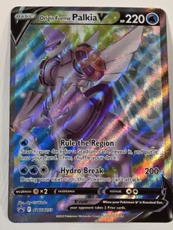 Origin Forme Palkia V SWSH253 Promo Pokemon TCG Full Art Sword And Shield - Image 1
