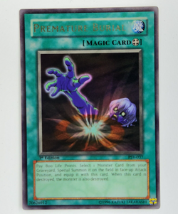 Yugioh | Premature Burial | PSV-037 | Ultra Rare | 1st Edition | LP Kept Sleeved - Image 1