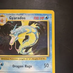Pokemon Vintage Base Set Gyarados Holo Rare LP WoTC - Image 3
